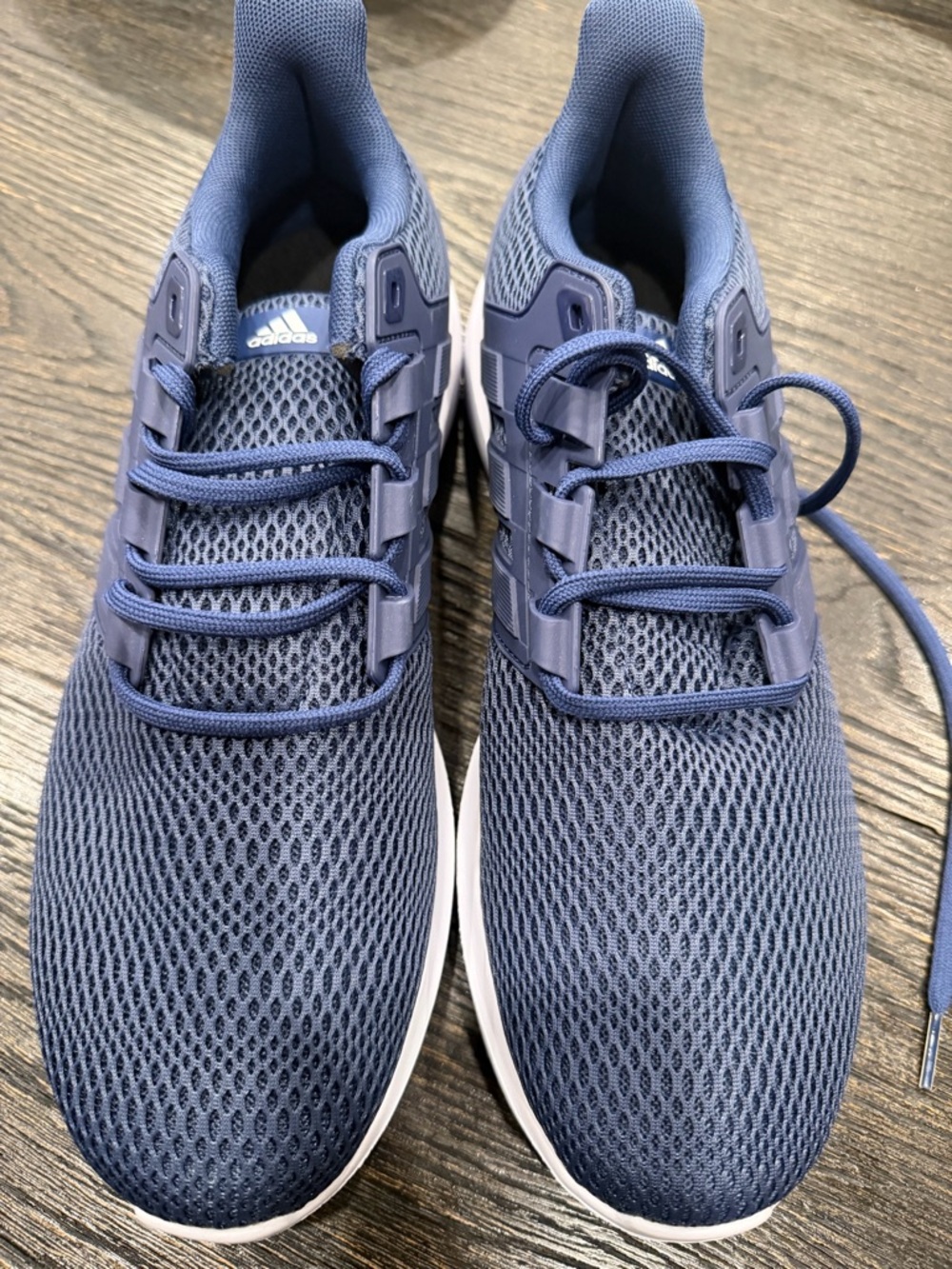 ADIDAS ULTIMASHOW SIZE 11.5 NAVY RUNNING SHOES TRAINING GYM SHOES - Picture 4 of 11